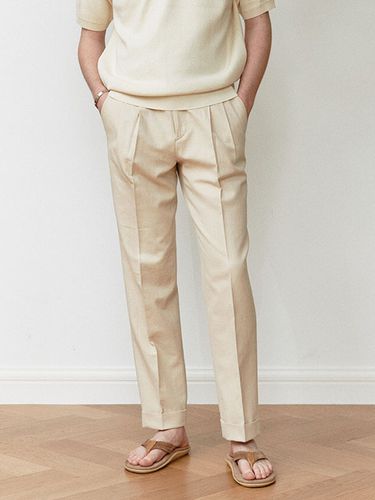 Essential Pleated Linen-Blend chinos _ - Bellief - Modalova