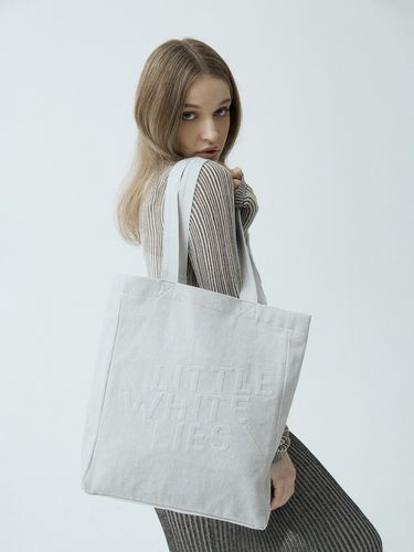 Candy Crush Denim Tote V Bag_Light Grey - LWL - Modalova