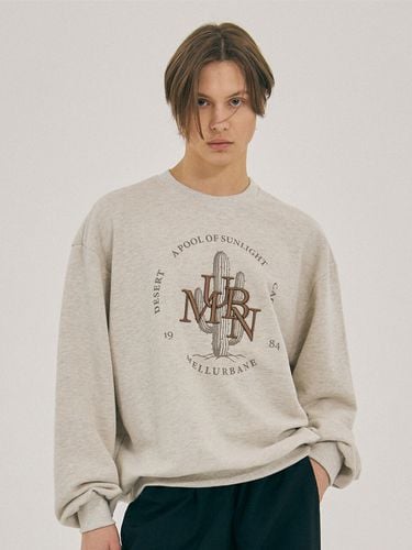 Cactus Embroidery Sweatshirt - mellurbane - Modalova