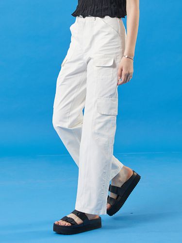 Cooling Straight Cargo Slacks Pants_White - KOLEAT - Modalova