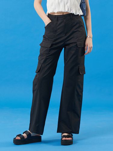 Cooling Straight Cargo Slacks Pants_Black - KOLEAT - Modalova