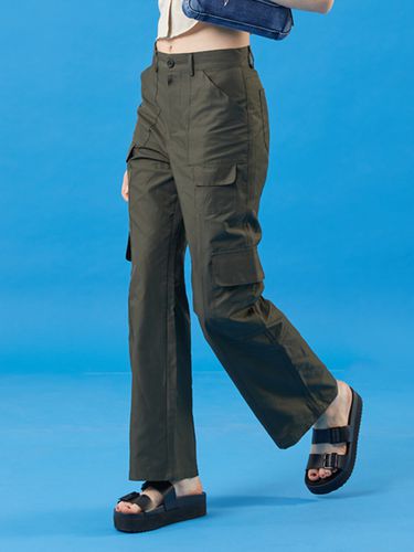 Cooling Straight Cargo Slacks Pants_Khaki - KOLEAT - Modalova