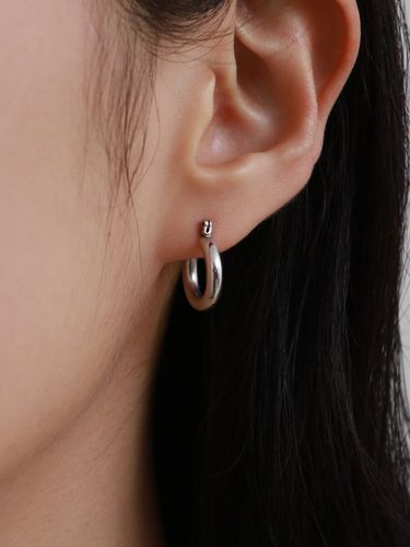 Basic Hoop Earring - Less is more - Modalova