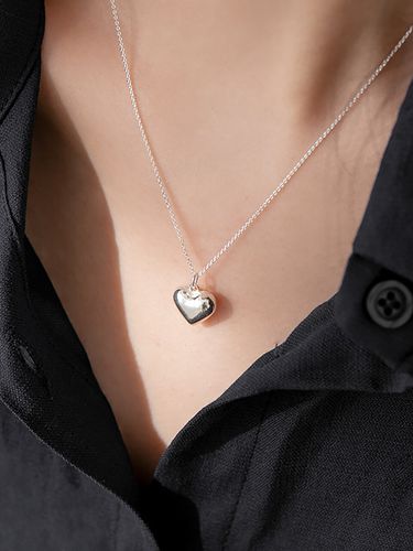 Silver925 Volume Heart Necklace - LUNNE - Modalova