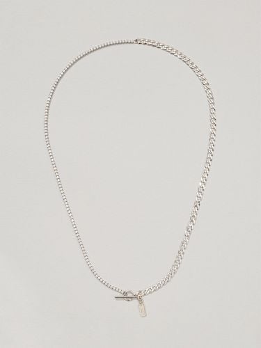 Half Chain Tennis Necklace - Manaet - Modalova