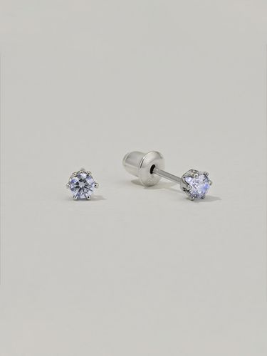 Mini Stone Stud Earring - Manaet - Modalova