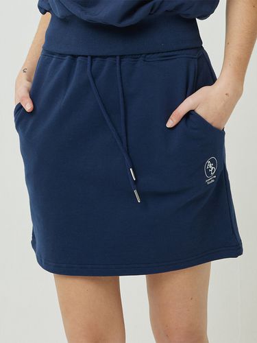 Womens Sweat Mini Skirt_Vintage Navy - Awesomestudio - Modalova