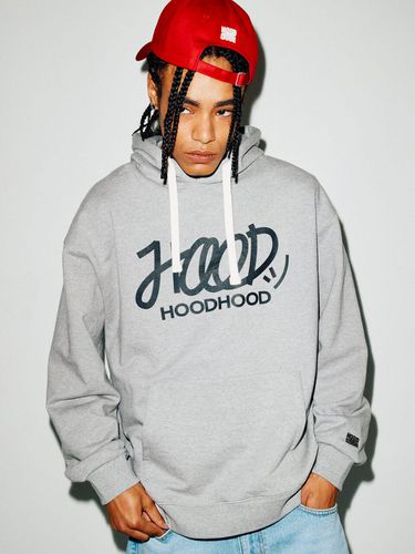 Signature Logo Hoodie - Gray - HOODHOOD - Modalova