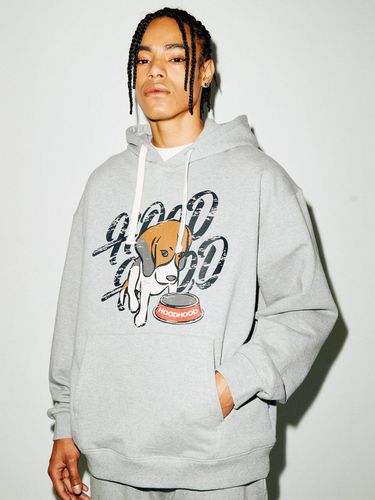 Beagle Logo Hoodie - Gray - HOODHOOD - Modalova