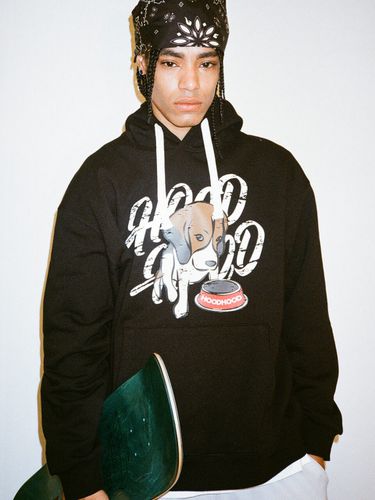 Beagle Logo Hoodie - Black - HOODHOOD - Modalova