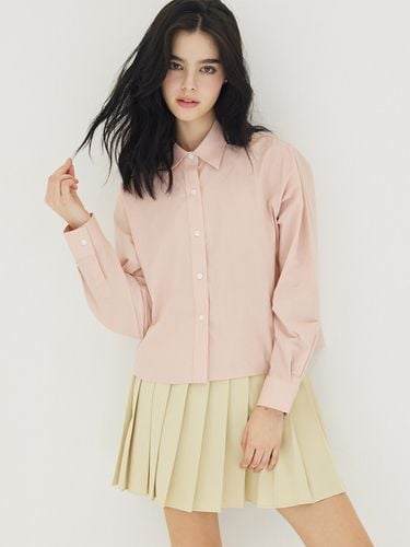 Poplin Crop Shirt_Pink - Awesomestudio - Modalova