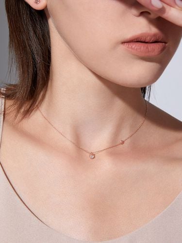 K Necklace (White Topaz) RK0190 - ROSEMONT - Modalova