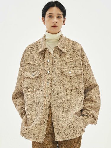 Oversized Tweed Shirt Jacket _ - MMIC - Modalova