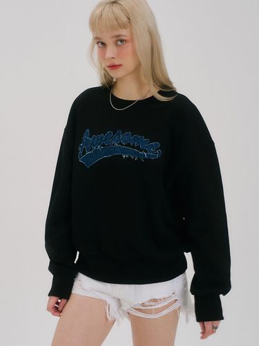 Awesome Denim Patch Sweatshirt_Black - Awesomestudio - Modalova