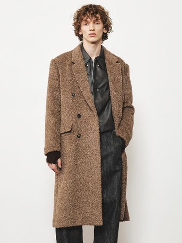 Wool and Alpaca-Blend Coat _ Brown - MMIC - Modalova