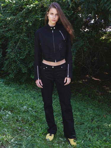 Lined Straight Pants_Black - OPEN YY - Modalova