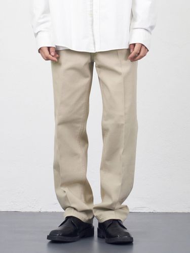 Crease Chino Pants - Light Beige - DENMADE - Modalova