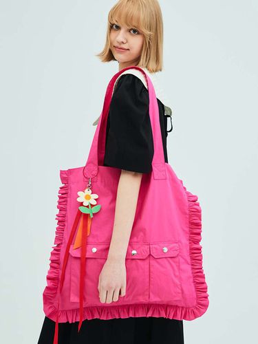 Utility Square Shirring Bag_Pink - OPENING SUNSHINE - Modalova