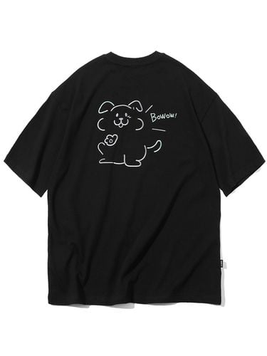 S Cotton Bow Wow Embroidery Half Sleeve T-Shirt - CPGN - Modalova