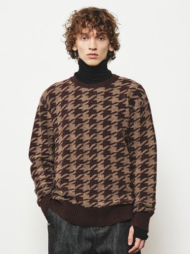 Oversized Houndstooth Sweater _ - MMIC - Modalova