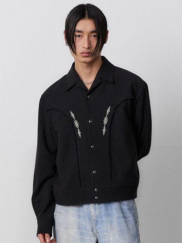 Recycled Cotton Nep Lint Jacket _ - MMIC - Modalova