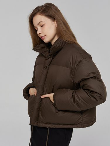 Womens Down Short Padding Puffer_Brown - Awesomestudio - Modalova