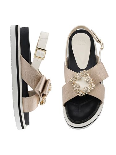 Malou Newtro Jewelled Strap Sandal_Beige - CLLIB - Modalova