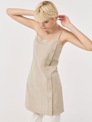 Button Detail Sleeveless Dress _ - CITYBREEZE - Modalova