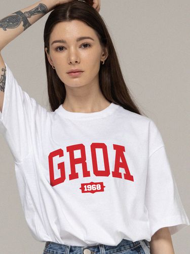 GROA Arch Logo 1968 T-shirt [White] - GRAVER - Modalova