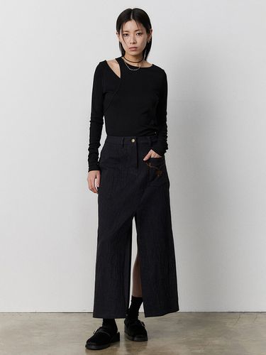 Woman) Creed Slit Skirt _ Black - MMIC - Modalova