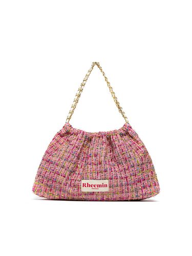 Tweed Muffy Wide Chain Bag_Pink - RHEEMIN - Modalova