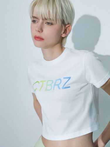 Gradation Logo Cropped T-shirt _ - CITYBREEZE - Modalova