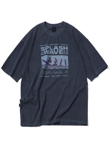 Splash Wave Pigment Half Sleeve T-Shirt - CPGN - Modalova