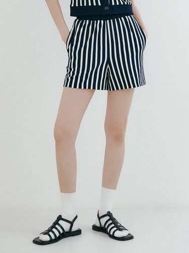 TIR Stripe-print Knitted Shorts - REORG - Modalova