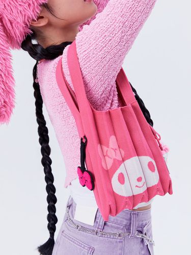 Lucky Pleats Knit Bag S My Melody_Pink Punch - JOSEPH & STACEY - Modalova