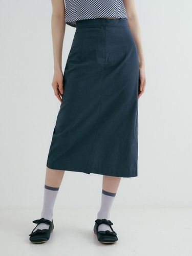 TIR Midi Skirt - Navy - REORG - Modalova