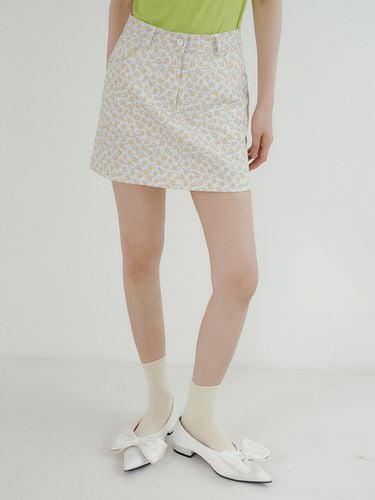 TIR Buttoned Flower-print Mini Skirt - REORG - Modalova