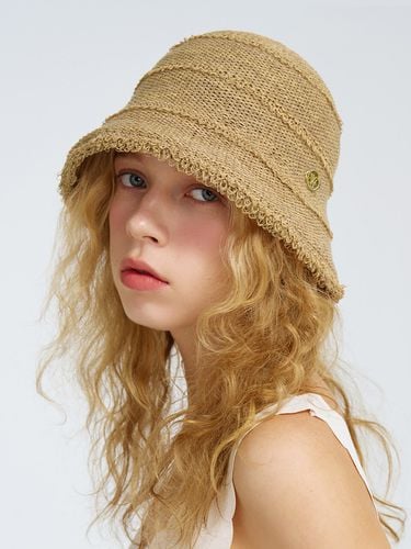 Paper Knit Bucket Hat Hazel_4 Colors - WHITE SANDS - Modalova