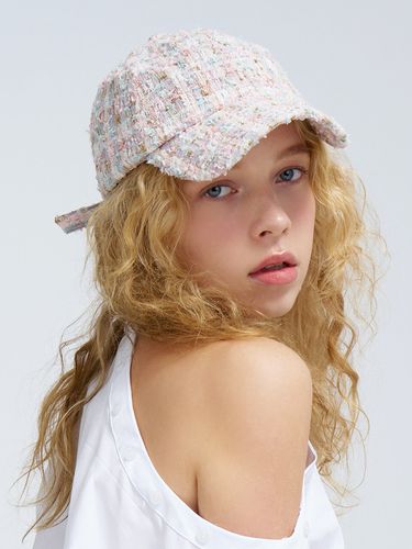 Parica Tweed Ball Cap Chloe_Pink - WHITE SANDS - Modalova