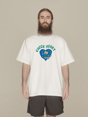 Check Heart T-shirt_White - RADINEO - Modalova