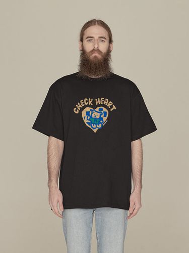 Check Heart T-shirt_Black - RADINEO - Modalova