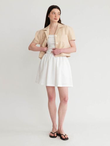 Puff Sleeve Premium Linen Jacket [] - AMONG - Modalova