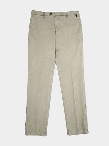 Elastic Cotton Pants - Sand - birbante - Modalova