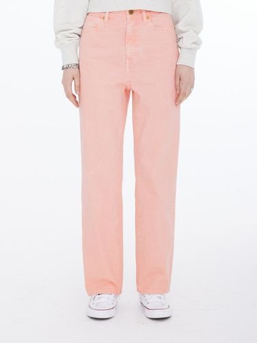 Straight Color Denim Pants - Pink - Wrangler - Modalova