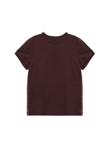 Side Logo Taping Top _Brown - Matin Kim - Modalova