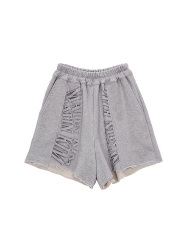 Matin Crescendo Logo Sweatshorts _Grey - Matin Kim - Modalova