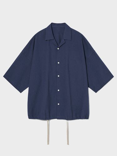 Linen Open Collar Overfit Shirt () - V2 - Modalova