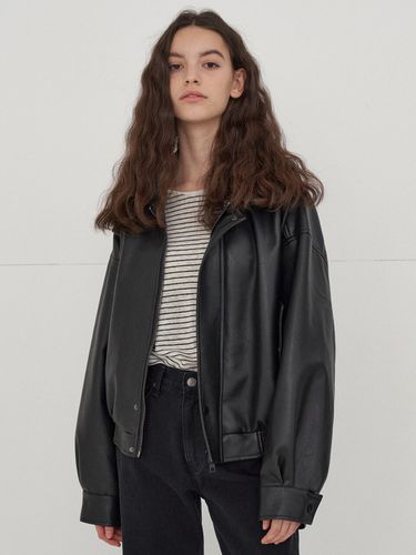 Vegan Leather Blouson - LADYVOLUME - Modalova