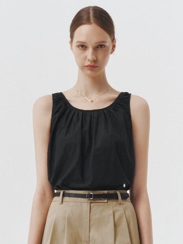 Shirred Sleeveless Top_Black - ARTID - Modalova