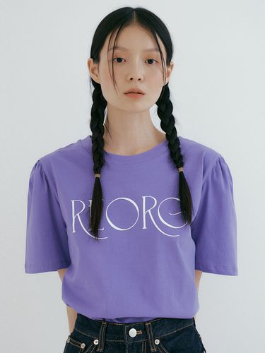 TIR Logo-print Puff-sleeve T-shirt - REORG - Modalova